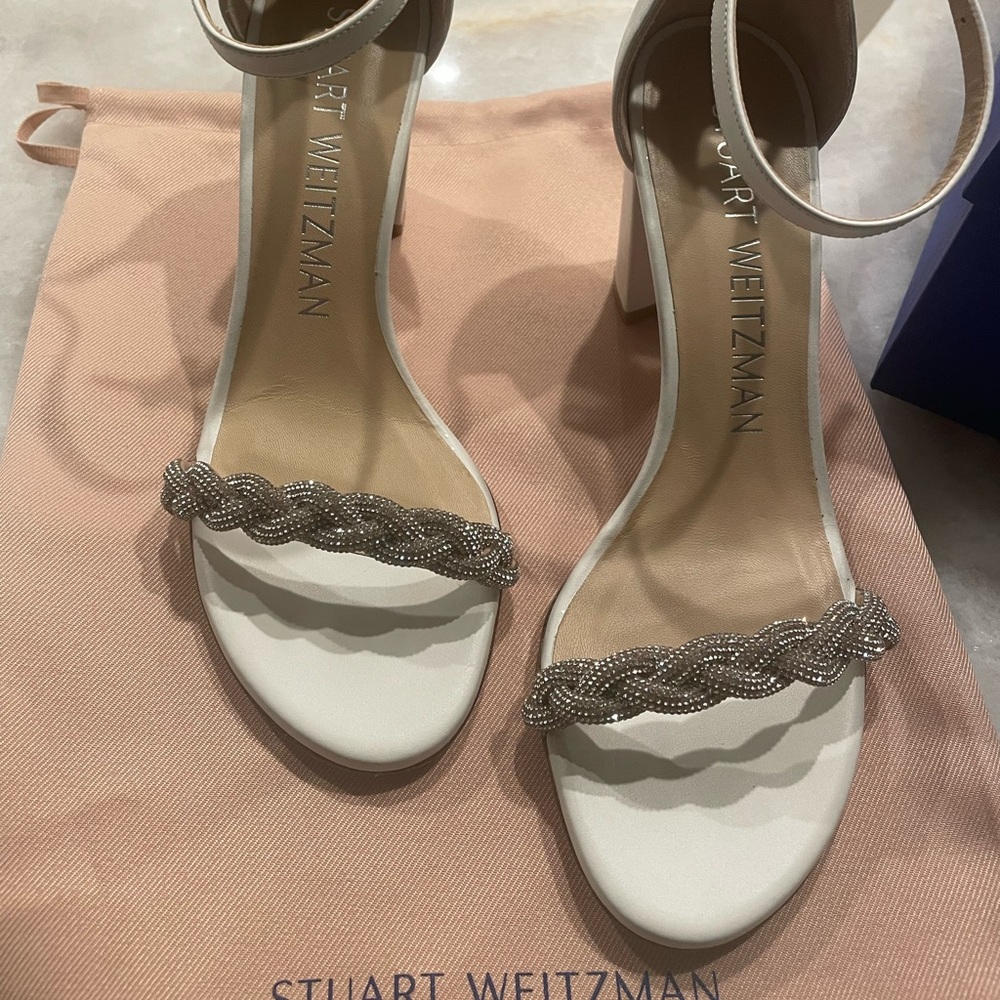 Stuart Weitzman Nearly nude highshine sandal size 38